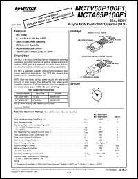 datasheet for MCTA65P100F113 by Intersil Corporation
