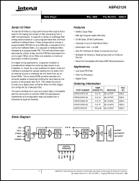 datasheet for HSP43124 by Intersil Corporation