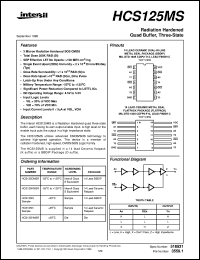 datasheet for HCS125MS by Intersil Corporation