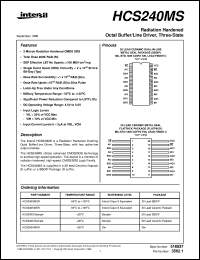 datasheet for HCS240MS by Intersil Corporation