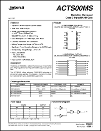 datasheet for ACTS00MS by Intersil Corporation