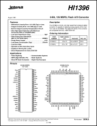 datasheet for HI1396 by Intersil Corporation