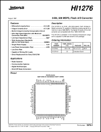 datasheet for HI1276 by Intersil Corporation