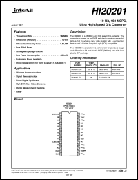 datasheet for HI20201 by Intersil Corporation