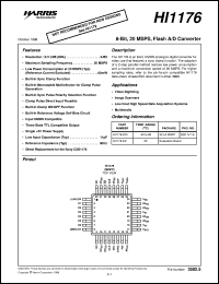 datasheet for HI1176 by Intersil Corporation
