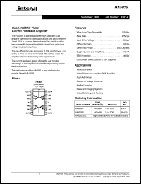 datasheet for HA5025 by Intersil Corporation