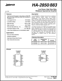 datasheet for HA-2850/883 by Intersil Corporation