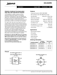 datasheet for HS-2520RH by Intersil Corporation