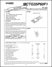 datasheet for MCTG35P60F1 by Intersil Corporation