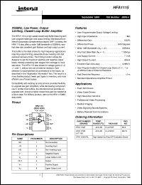 datasheet for HFA1115 by Intersil Corporation
