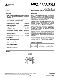 datasheet for HFA1112/883 by Intersil Corporation