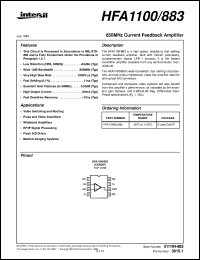 datasheet for HFA1100/883 by Intersil Corporation