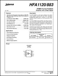 datasheet for HFA1120/883 by Intersil Corporation