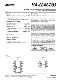 datasheet for HA-2842/883 by Intersil Corporation