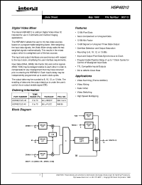 datasheet for HSP48212 by Intersil Corporation