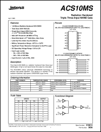 datasheet for ACS10MS by Intersil Corporation
