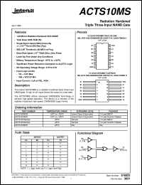 datasheet for ACTS10MS by Intersil Corporation