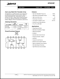 datasheet for HFA3102 by Intersil Corporation