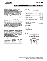 datasheet for HS-2600RH by Intersil Corporation