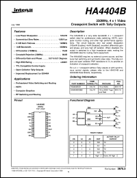 datasheet for HA4404B by Intersil Corporation