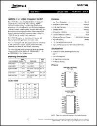 datasheet for HA4314B by Intersil Corporation