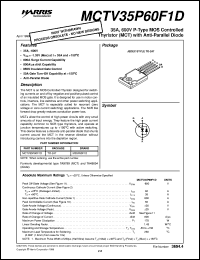 datasheet for MCTV35P60F1D by Intersil Corporation