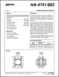 datasheet for HA-4741/883 by Intersil Corporation