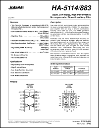 datasheet for HA-5114/883 by Intersil Corporation
