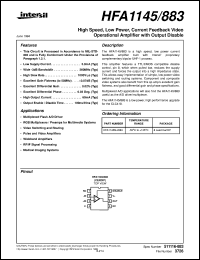datasheet for HFA1145/883 by Intersil Corporation