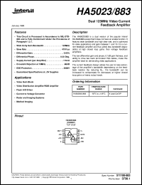 datasheet for HA5023/883 by Intersil Corporation