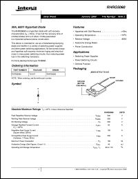 datasheet for RHRG5060 by Intersil Corporation