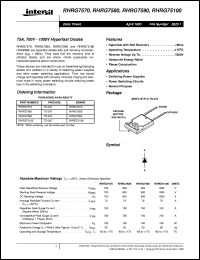 datasheet for RHRG7570 by Intersil Corporation
