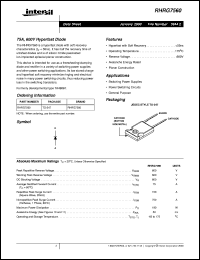 datasheet for RHRG7560 by Intersil Corporation