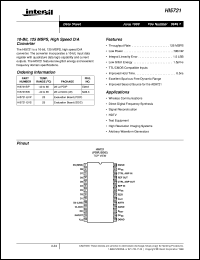 datasheet for HI5721 by Intersil Corporation