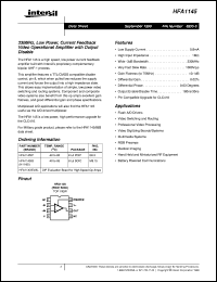 datasheet for HFA1145 by Intersil Corporation