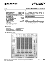 datasheet for HI1386Y by Intersil Corporation