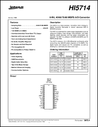 datasheet for HI5714 by Intersil Corporation