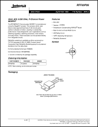 datasheet for RFF60P06 by Intersil Corporation