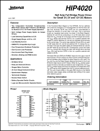 datasheet for HIP4020 by Intersil Corporation