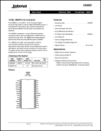 datasheet for HI5805 by Intersil Corporation
