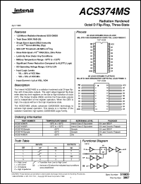 datasheet for ACS374MS by Intersil Corporation