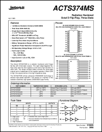 datasheet for ACTS374MS by Intersil Corporation