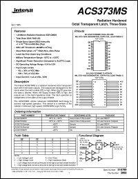 datasheet for ACS373MS by Intersil Corporation
