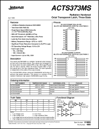 datasheet for ACTS373MS by Intersil Corporation