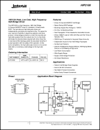 datasheet for HIP2100 by Intersil Corporation