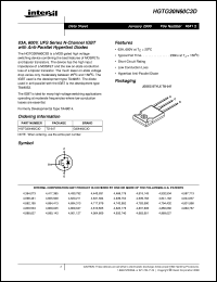 datasheet for HGTG30N60C3D by Intersil Corporation