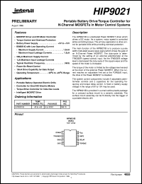datasheet for HIP9021 by Intersil Corporation