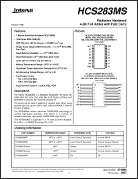 datasheet for HCS283MS by Intersil Corporation