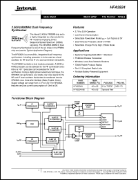 datasheet for HFA3524 by Intersil Corporation