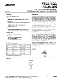 datasheet for FSL9130D by Intersil Corporation
